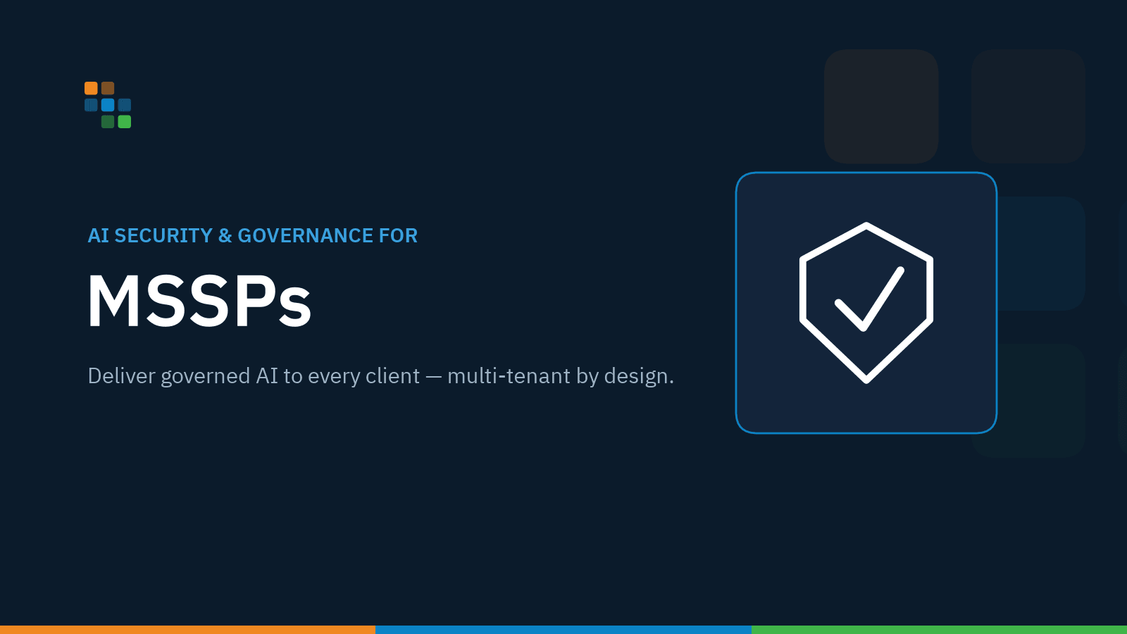 Governed AI control plane for MSSPs routing client requests through per-tenant classification, policy, and audit.
