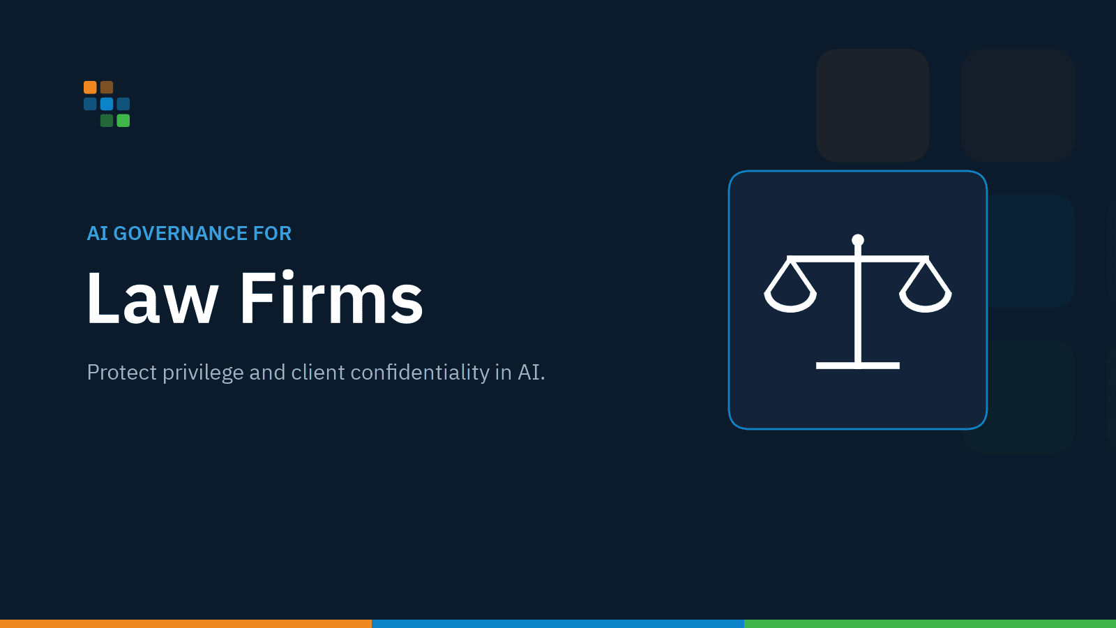 Governed AI control plane for law firms routing prompts through classification, policy, and audit.