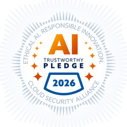 Cloud Security Alliance AI Trustworthy Pledge 2026 badge